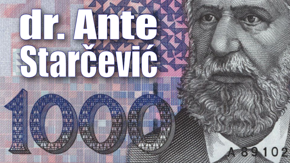 Prikaz novčanice: Hrvatska 1000 kuna 1993. dr. Ante Starčević