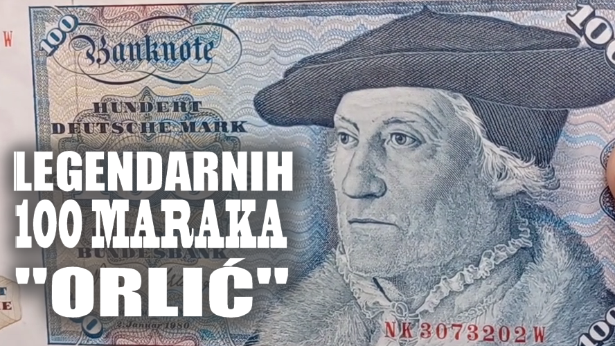Prikaz novčanice: Njemačka 100 njemačkih maraka 1980. Orlić