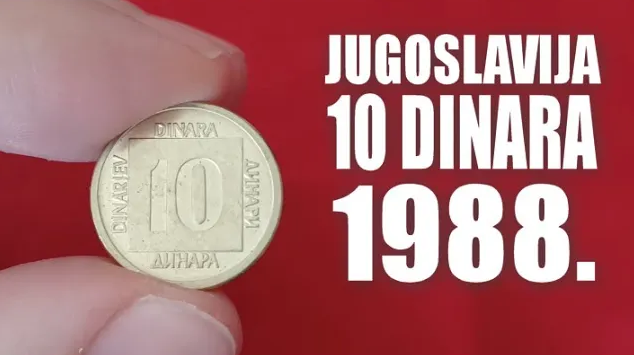 Prikaz kovanice: Jugoslavija 10 dinara 1988.