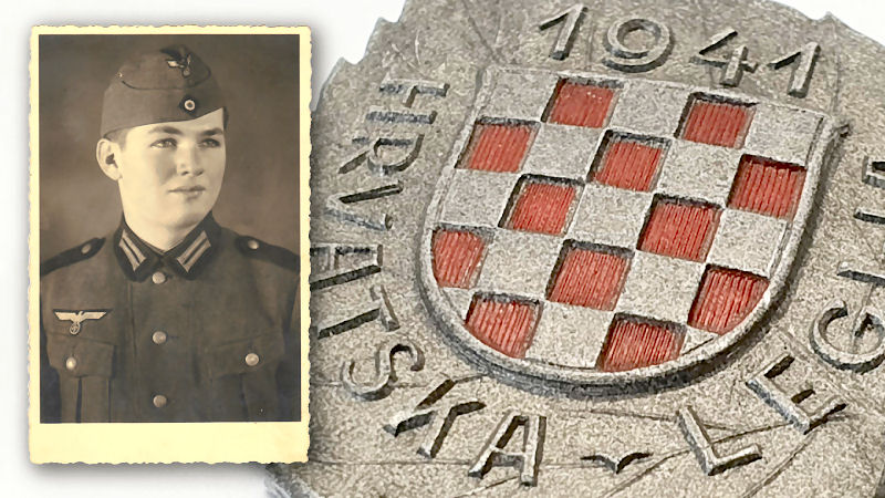 Lipov list – znak Hrvatske legije jednog domobranskog poručnika iz Požege