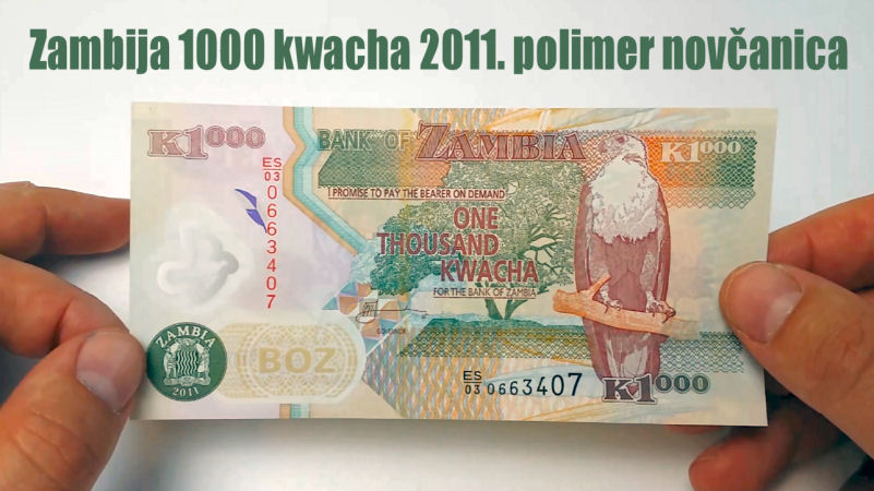 Prikaz novčanice: Zambija 1000 kwacha 2011. polimer
