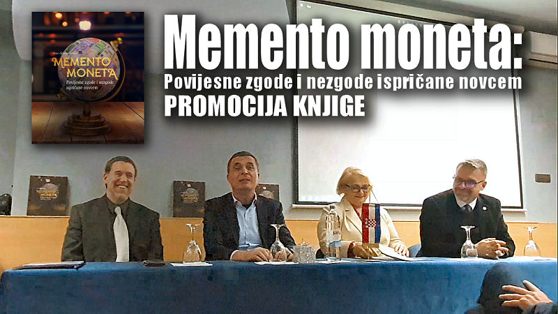 Promocija knjige: Memento moneta: Povijesne zgode i nezgode ispričane novcem autora Ivora Altarasa Pende