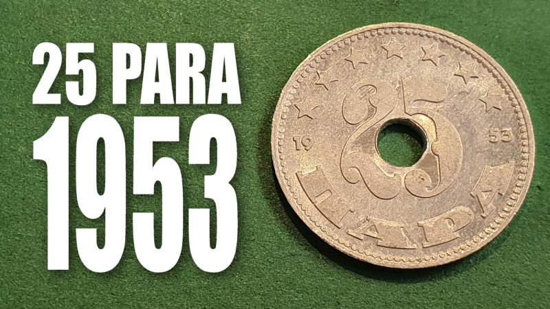 Prikaz kovanice: Jugoslavija 25 para 1953.