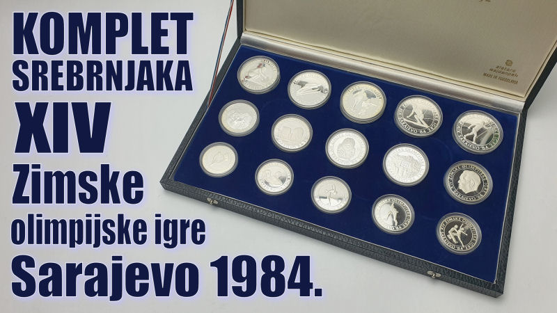 Prikaz kovanica: Jugoslavija, komplet srebrnjaka, Olimpijske igre Sarajevo, 1984.
