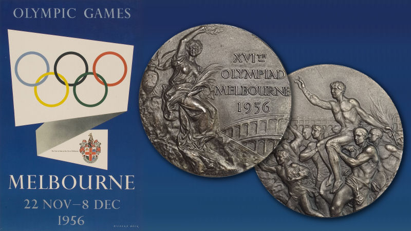 Srebrna medalja sa XVI. Olimpijskih igara – Melbourne, 1956.